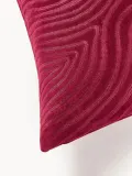 Westwing Collection Наволочка декоративная Finna, Ш 50 × Д 50 см, Бордовый — фото 3