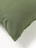 Westwing Collection Наволочка декоративная Yann, Ш 50 × Д 50 см, Тёмный зелёный — фото 5