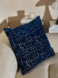 Westwing Collection Наволочка декоративная Belena, Ш 50 × Д 50 см, Тёмный синий — фото 5