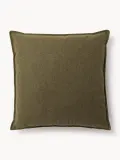 Westwing Collection Подушка декоративная Lennon, 70х70 см, Ш 70 × Д 70 см, Оливковый зелёный — фото 6