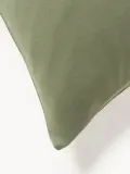 Westwing Collection Пододеяльник Thany, Ш 135 × Д 200 см, Оливковый зелёный — фото 5