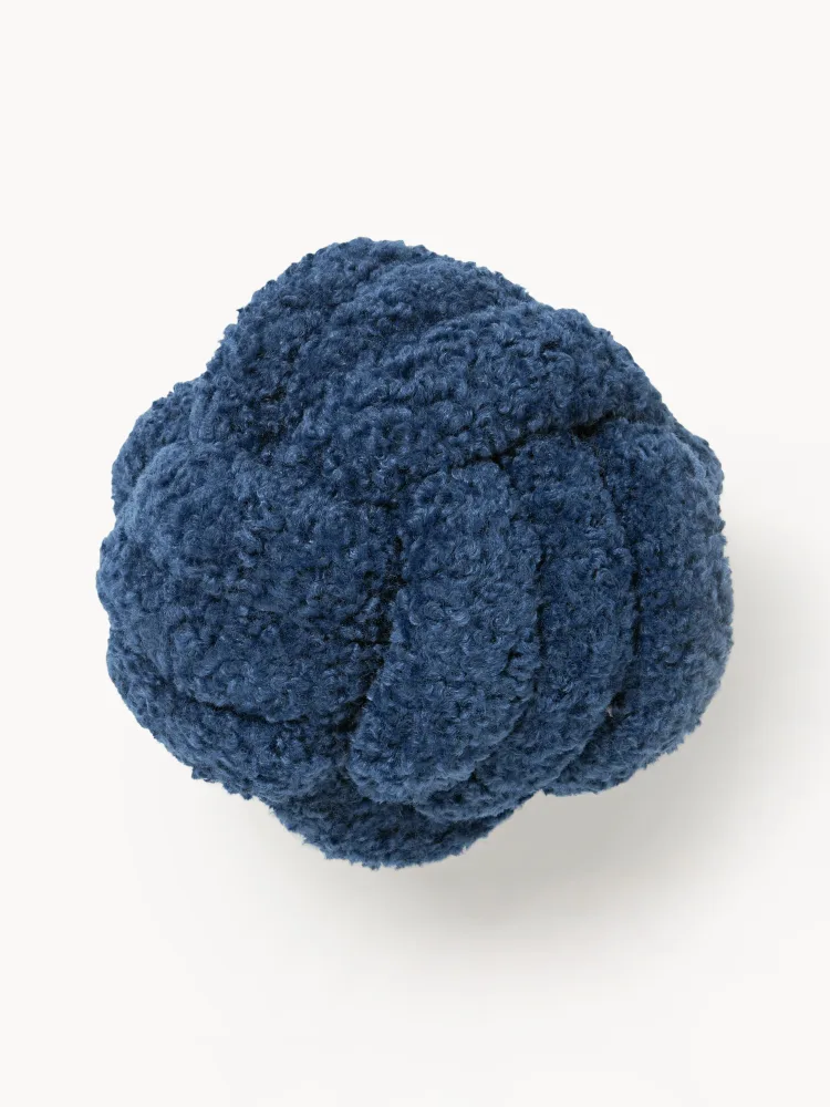 Westwing Collection Подушка декоративная Dotty Knot, темно-синий