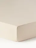 Westwing Collection Простыня на резинке Gorgy, светло-бежевая, для топпера — фото 1