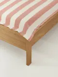 Westwing Collection Простыня Posie коралловая с молочно-белым — фото 6