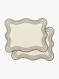 Westwing Collection Комплект подкладок из хлопка Joss, 2 шт, Ш 50 × Д 40 см, Светлый бежевый — фото 3