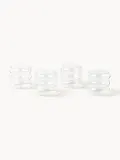 Westwing Collection Набор стаканов Bubbly из боросиликатного стекла, 4 шт., 320 мл, прозрачные, Ø 8 × В 8 см, 250 мл, Прозрачный — фото 3