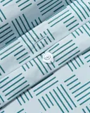 Westwing Collection Наволочка Inki из перкаля, Ш 65 × Д 65 см, Светлый синий — фото 4