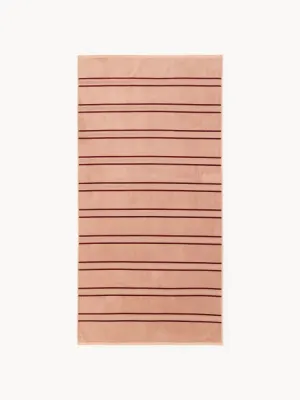Westwing Collection Полотенце пляжное Torres в полоску, 90х170 см, Ш 90 × Д 170 см, Бордовый