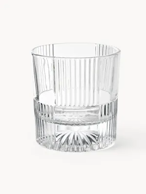 Westwing Collection Набор стаканов Bicchi с тиснёным узором, 4 шт., 250 мл, прозрачные