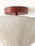 Westwing Collection Потолочный светильник Leora с плиссированным льняным абажуром, Ø 42 × В 23 см, Светлый бежевый — фото 3