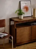 Westwing Collection Кашпо с подставкой Rudi, 12 см, Ø 12 × В 12 см, Светлый бежевый — фото 4