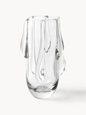 Westwing Collection Ваза Carliz из стекла с эффектом стекающих капель высотой 27 см