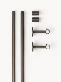 Westwing Collection Карниз для штор Orrin из стали, Ш 120 - 220 см, Коричневый — фото 5