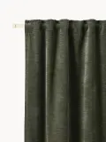 Westwing Collection Комплект штор блэкаут Sandra темно-зеленый — фото 1