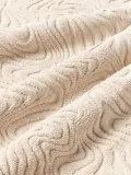 Westwing Collection Комплект махровых полотенец Felka с волнистой фактурой, 3 предм. (гостевое полотенце, полотенце для рук, банное полотенце), Светлый бежевый — фото 3
