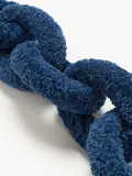 Westwing Collection Подушка декоративная Teddy Chain Dotty, Ш 60 × Г 20 см, Тёмный синий — фото 3