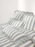 Westwing Collection Наволочка Posie, Ш 50 × Д 80 см, Светлый синий — фото 6