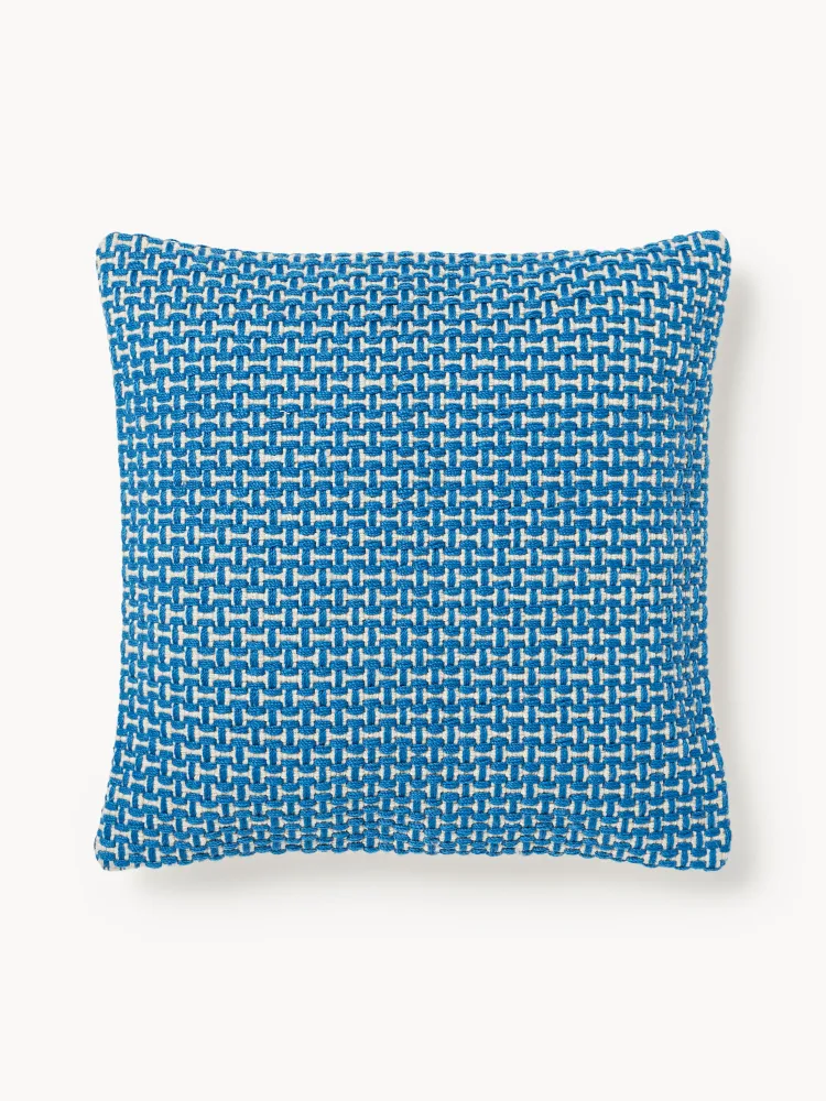 Westwing Collection Наволочка декоративная Kama, Ш 50 × Д 50 см, Синий