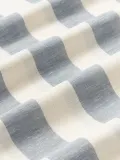 Westwing Collection Пододеяльник Posie из льна с хлопком с оборкой голубой — фото 8