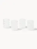 Westwing Collection Набор стаканов Bubbly из боросиликатного стекла, 4 шт., 320 мл, белые матовые, Ø 8 × В 10 см, 320 мл, Белый — фото 2
