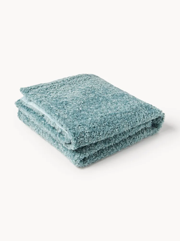 Westwing Collection Плед Dotty, Ш 130 × Д 170 см, Светлый синий
