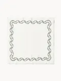 Westwing Collection Салфетки сервировочные льняные Ivy с вышивкой, 4 шт, арт. S35959 — фото 3