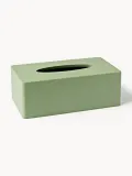 Westwing Collection Коробка для бумажных салфеток Loa, Ш 25 × В 9 см, Шалфейный зелёный — фото 1