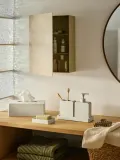 Westwing Collection Набор для ванной комнаты Loa, 3 предмета, Бежевый — фото 8