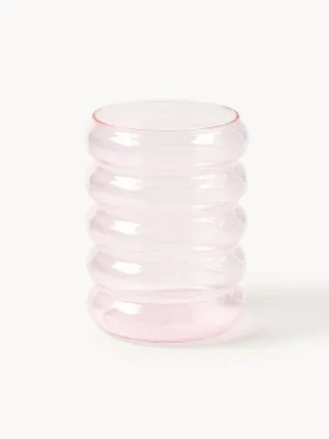 Westwing Collection Набор бокалов Bubbly из боросиликатного стекла, 4 шт., 580 мл, розовые