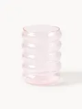 Westwing Collection Набор бокалов Bubbly из боросиликатного стекла, 4 шт., 580 мл, розовые — фото 1