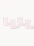 Westwing Collection Набор бокалов Bubbly из боросиликатного стекла, 4 шт., 580 мл, розовые — фото 3