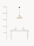 Westwing Collection Светильник подвесной Leora, Ø 52 × В 20 см, Светлый бежевый — фото 2