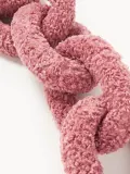 Westwing Collection Подушка декоративная Teddy Chain Dotty, Ш 60 × Г 20 см, Пыльный розовый — фото 3