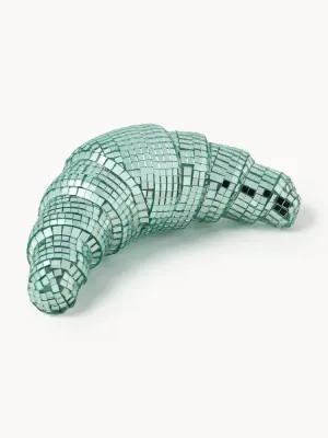 Westwing Collection Статуэтка Disco Croissant с зеркальной мозаикой, мятная, ширина 15 см