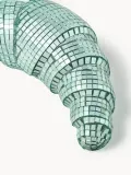Westwing Collection Статуэтка Disco Croissant с зеркальной мозаикой, мятная, ширина 15 см — фото 2
