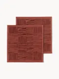 Westwing Collection Полотенце Petra, полотенце для лица, Ш 30 × Д 30 см, 2 шт., Rdzawoczerwony — фото 3