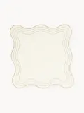 Westwing Collection Салфетки сервировочные хлопковые Joss, 4 шт, Светлый бежевый — фото 4