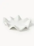 Westwing Collection Поднос декоративный из мрамора Gaia, диаметр 40 см, Ø 40 × В 10 см, Белый мрамор — фото 1