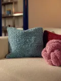 Westwing Collection Наволочка декоративная Dotty, Ш 45 × Д 45 см, Светлый синий — фото 6