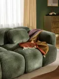 Westwing Collection Подушка декоративная Tayla из полиэстера, Ш 36 × Д 55 см, Зелёный — фото 4