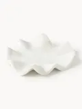 Westwing Collection Поднос декоративный из мрамора Gaia, диаметр 20 см, Ø 20 × В 5 см, Белый мрамор — фото 1