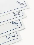 Westwing Collection Салфетки сервировочные хлопковые Tutti с вышивкой, 4 шт — фото 3