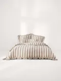 Westwing Collection Пододеяльник Posie из льна с хлопком с оборкой карамельный — фото 6