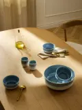 Westwing Collection Набор кружек Danza ручной работы, 4 предмета, Ø 7 × В 8 см, 180 мл, Синий — фото 4