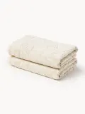 Westwing Collection Полотенце Rosaria, полотенце для лица, Ш 30 × Д 30 см, 2 шт., Светлый бежевый — фото 5