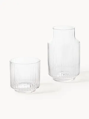 Набор Westwing Collection Aleo: графин и стакан, прозрачное стекло, 2 предмета