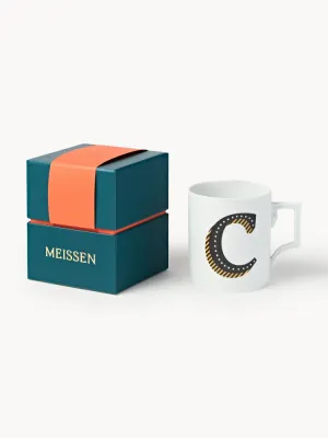 Westwing Collection Кружка Westwing x MEISSEN Initials, декор светло-жёлтый, арт. S57671