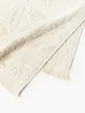 Westwing Collection Комплект велюровых полотенец Rosaria с цветочным узором, 3 предм. (гостевое полотенце, полотенце для рук, банное полотенце), Светлый бежевый — фото 2