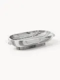 Westwing Collection Миска декоративная из мрамора Fossil, ширина 46 см, Ш 46 × В 10 см, Серый — фото 1