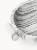Westwing Collection Миска декоративная из мрамора Fossil, ширина 46 см, Ш 46 × В 10 см, Серый — фото 5